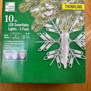 Brand new snowflake lights!!!